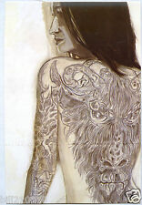 carte postale.femme tatouée .Lori ou le rêve Hollywoodien.ill.de Titouan Lamazou