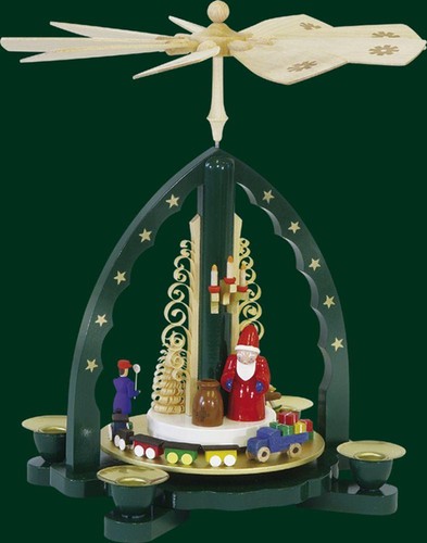 Pyramide père noël vert - pyramide,