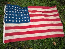 Grand drapeau USA original ww2. Defiance. 48 étoiles modèle cousu 1,22x1,76m