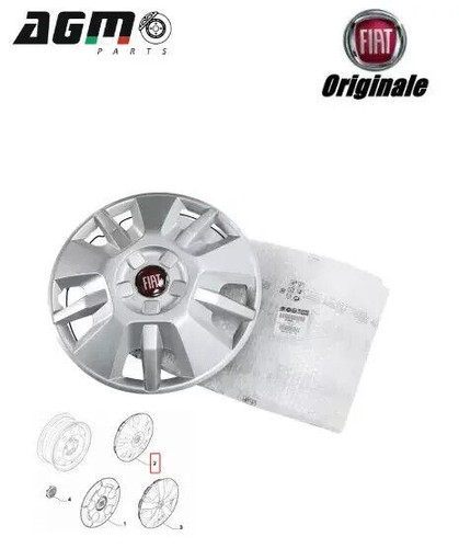 Couvre centre roue plat - de, 15"