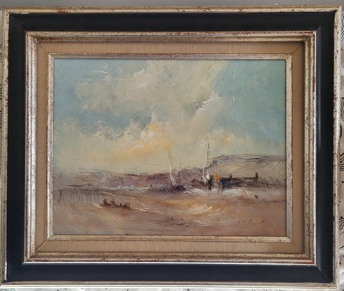 Tableau marine lumineux signé