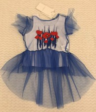 Lot de 2 robe résille bleue et pantalon jaune créateur Fun & Fun fille 3 ans