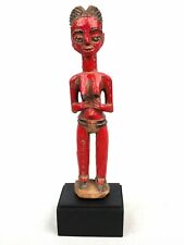 Art Africain African - Ancien Fétiche type "Colon" Baoulé avec Socle - 18,5 Cms