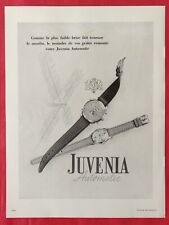 Publicité presse: 1950 Montres JUVENIA Automatique - FLEURS Tulipes et Jacinthes