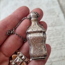 Flacon Parfum Argent fin XIXè Silver Small Bottle Perfume 19thC