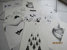 DUBOUT - "Les CHATS" - 11 lithographies - papier luxe -  1986