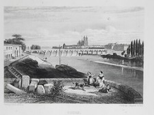 TOURS Indre et Loire GRAVURE
