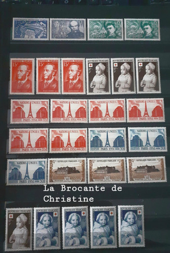 Timbres francais lot de - francais-lot,