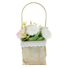 Décoration De Table Mariage Panier Fleurs Suspendu Décorations Fête