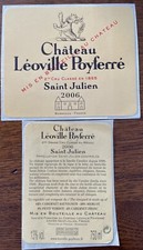 Étiquette Château Léoville