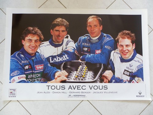 Poster alesi hill berger - alesi,