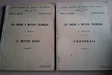LES ENGINS A MOTEUR THERMIQUE 1. MOTEUR DIESEL 2. AUTORAIL / SNCF 1959 / Train