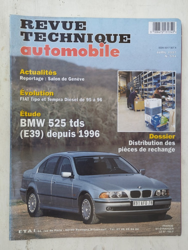 Revue technique bmw 525 tds - technique,