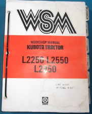 Manuel De Réparation De Service De Tracteur KUBOTA L2250 L2550 L2850