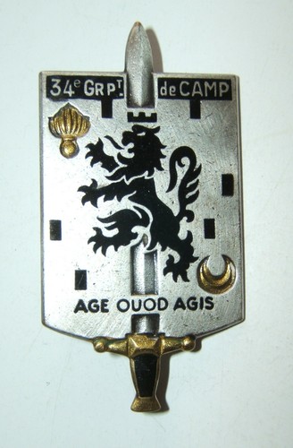 Insigne groupement de - insigne, 34°