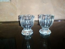 Rare Baccarat 2 verres en cristal XIX ème Signature gravé à l'acide