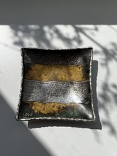 Vide-poche en métal martelé signé Loys Paris – Design brutaliste – Années 60