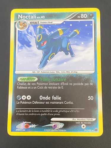 Carte pokemon noctali - noctali, 32/100