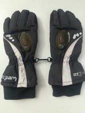 Gants ski gris bleu - gants,