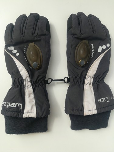 Gants ski gris bleu - de,