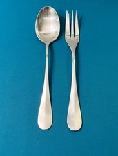 Couverts de service à ragoût CHRISTOFLE modèle BAGUETTE FIDELIO métal argenté