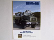 Catalogue, brochure, camion, truck, Renault Higuard 6x6, militaire 2016, Anglais