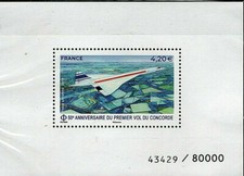 BLOC FEUILLET F83a NEUF XX - CINQUANTE ANS DU 1ER VOL DU CONCORDE