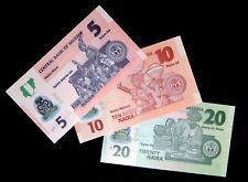 NIGERIA serie 3 billets POLYMER 5, 10 et 20 Naira - 2022 * UNC / NEUF