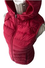 DOUDOUNE DUVET SANS MANCHE ROUGE FEMME DE LA MARQUE PLEASE TAILLE L OU 38.40