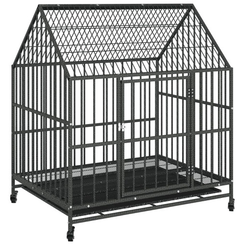 Cage pour chien avec roues