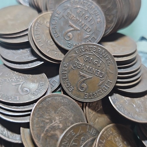 Lot centimes 1912 - 2,