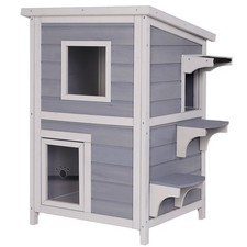 lionto Maison pour chat cabane