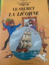 BD DE TINTIN LE LOTUS BLEU DE 1946, LE SECRET DE LA LICORNE DE 1947,  HERGE 