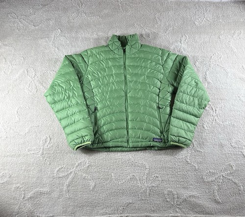 Doudoune full zip verte femme