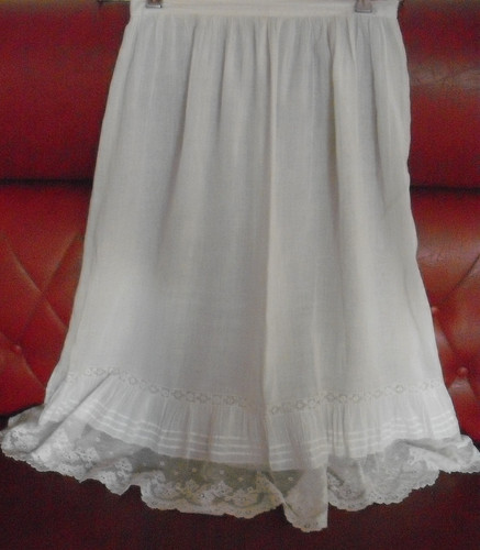 Ancien jupon voile coton - en,