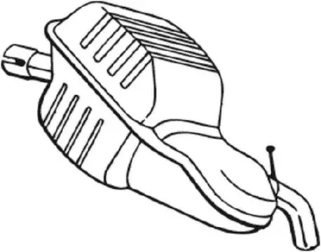 Silencieux final 235 - -143, bosal