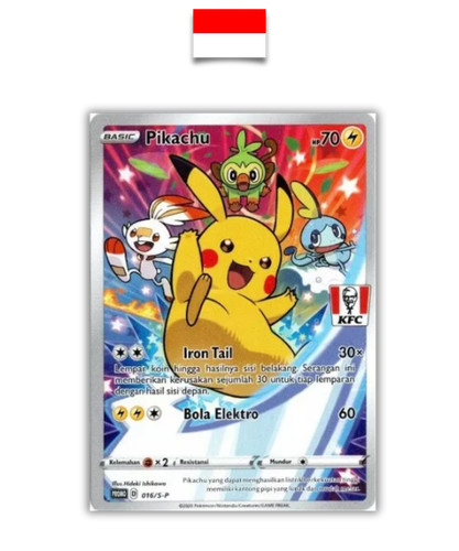 Pokémon card pikachu - pikachu, kfc