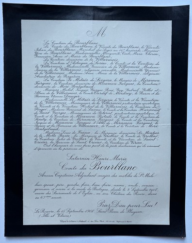 Comte bourblanc villarmois - comte,