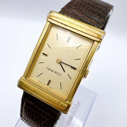 Montre rectangulaire or - montre,