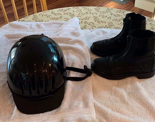 Kid helmet and - and, boots