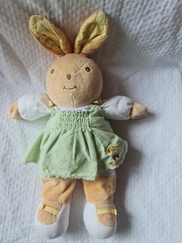 Doudou peluche lapin robe - doudou,