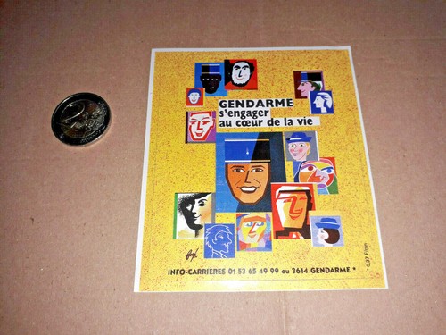 Autocollant gendarmerie - autocollant,