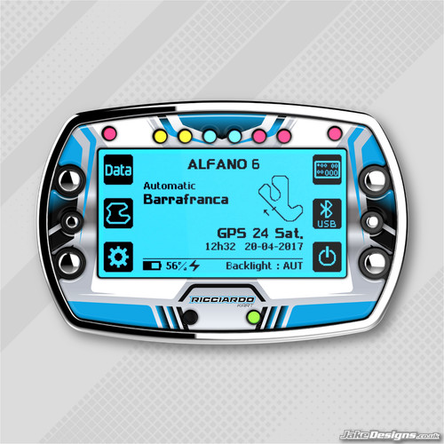 Ricciardo style gel sticker - ricciardo,