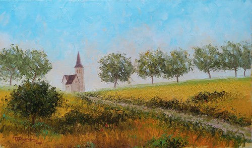 Tableau huile sur toile - ,