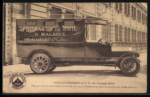 Carte postale camion saurer - camion, de