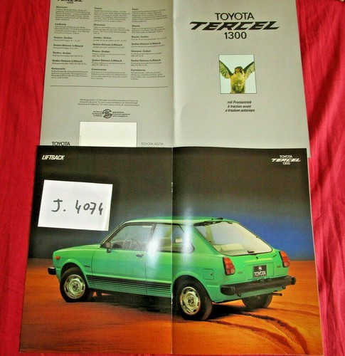 4074 toyota tercel - , 1300