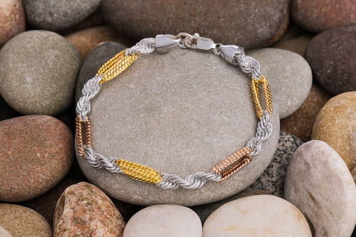 Bracelet homme 18 carats - bracelet,