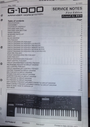 Roland 1000 arranger - g-1000,