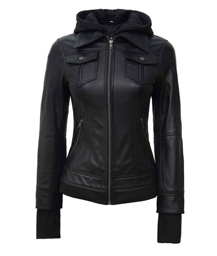 Blouson bomber capuche - bomber, en