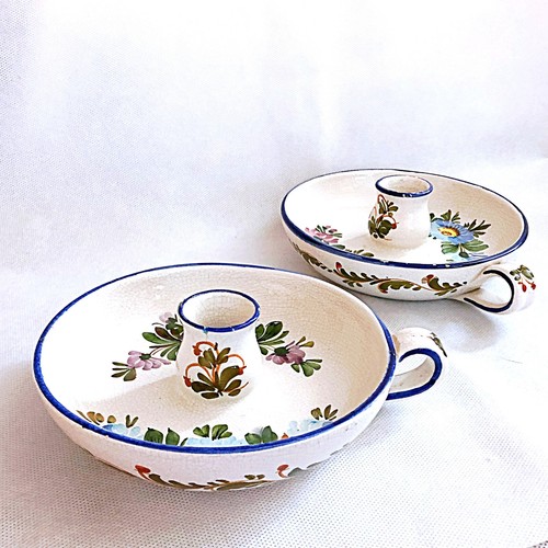 Paire bougeoirs main - bougeoirs,
